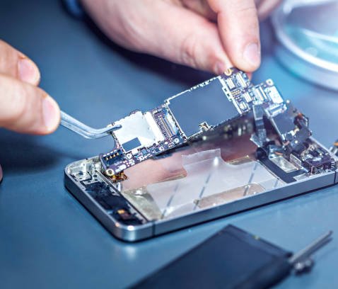 Phone repair tools and device repair work